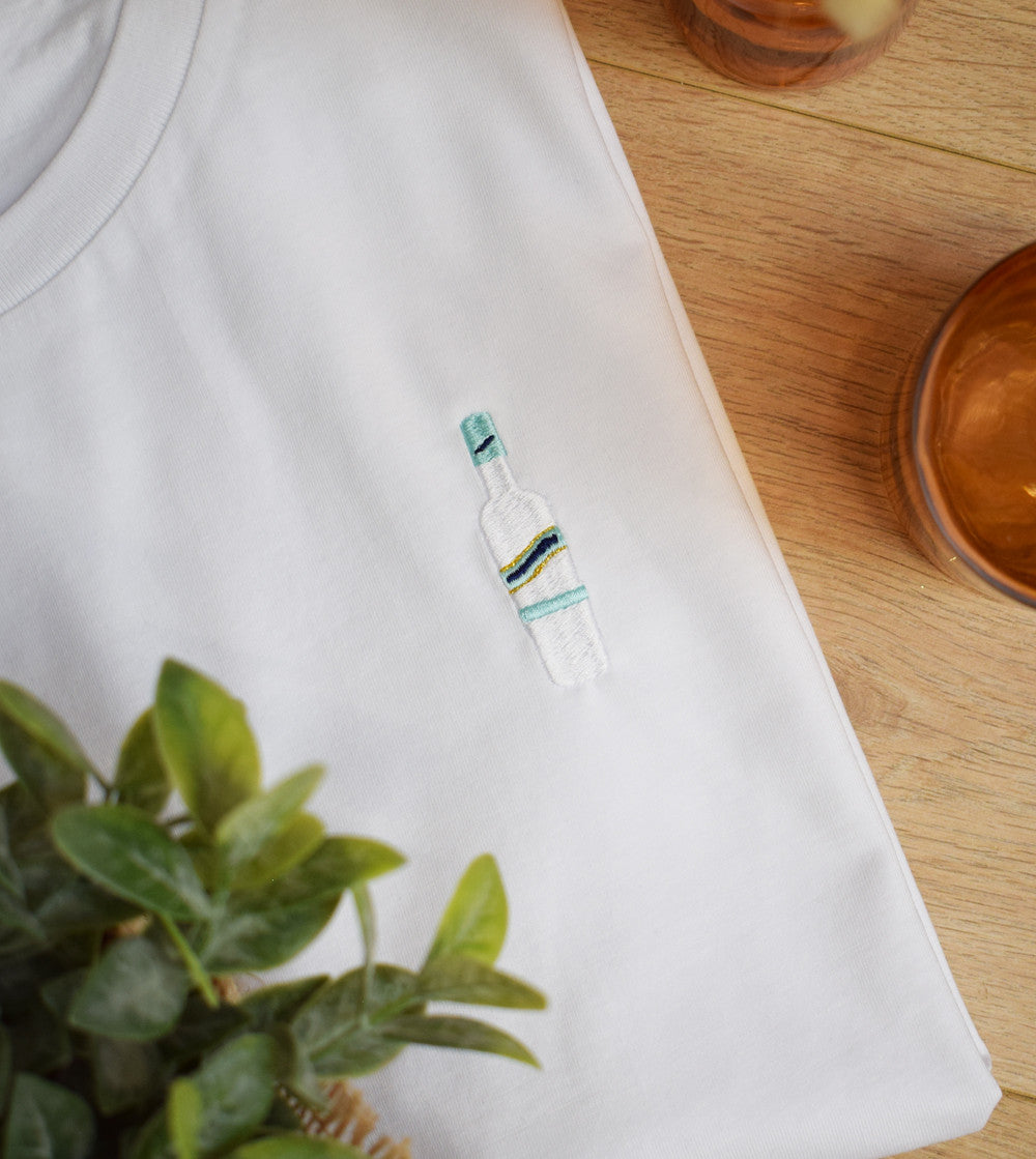 T-Shirt Brodé Menthe Pastille