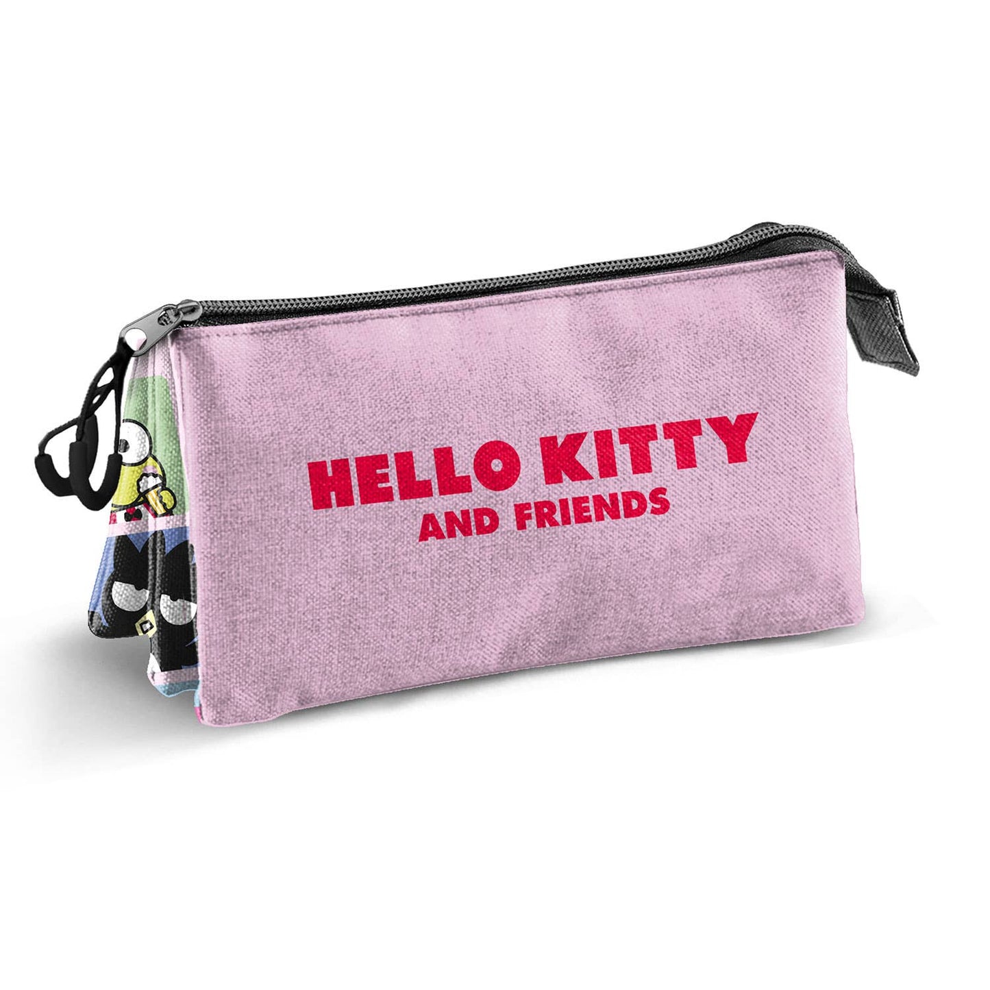 Sanrio Triple Pencil Case - Hello Kitty Panels