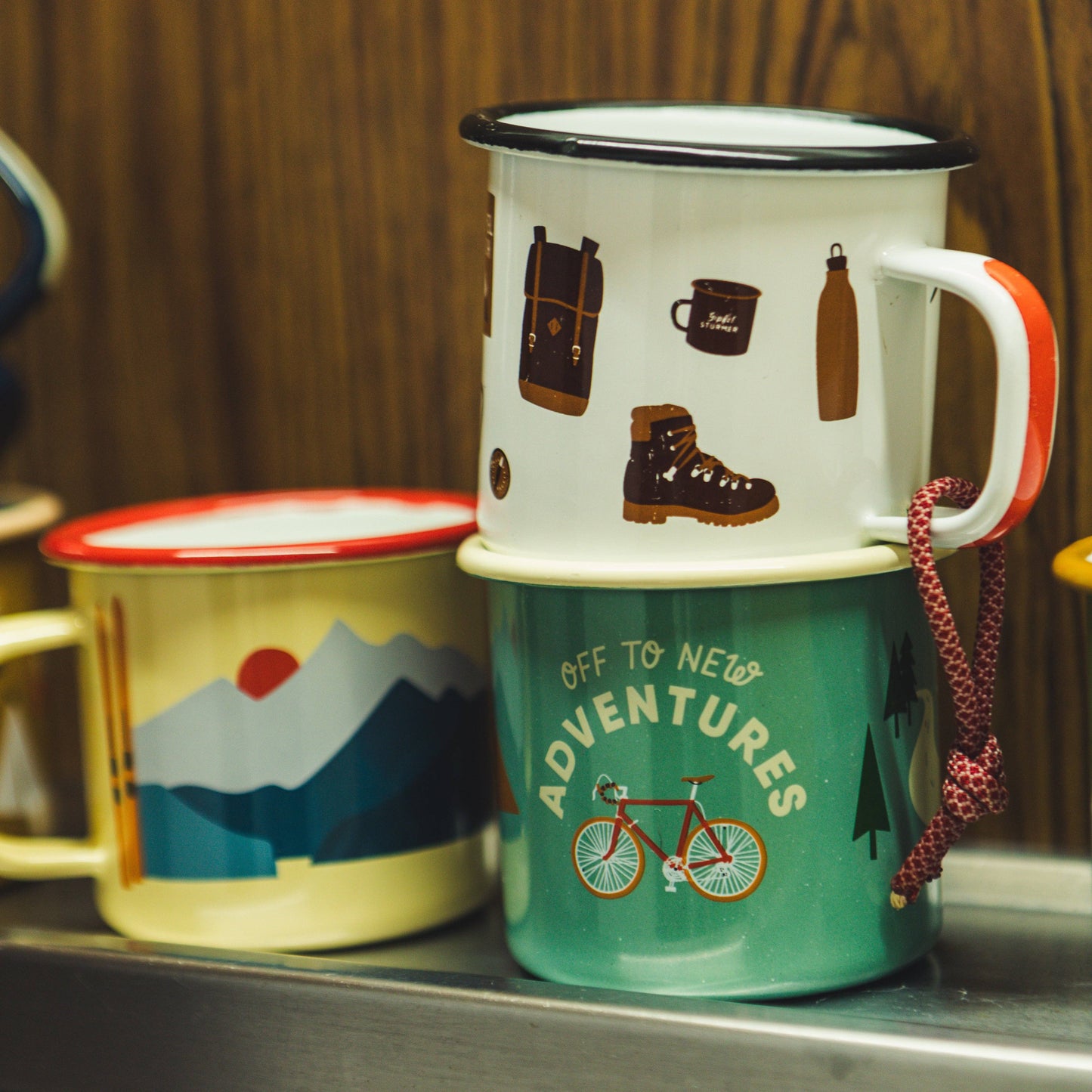 Tasse en émail “Bike Adventure”