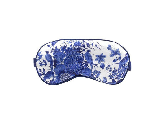 "Delft Blue Bird" Sleep Mask
