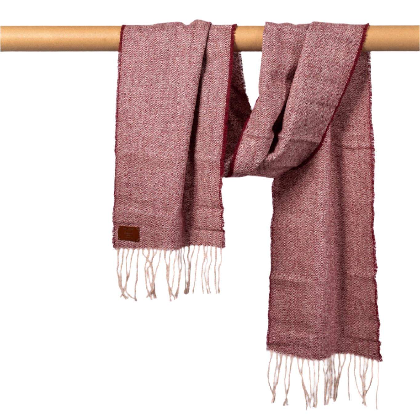 Bordeaux wool scarf