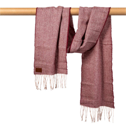 Bordeaux wool scarf