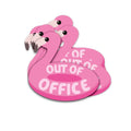Afwezigheidssticker met flamingo