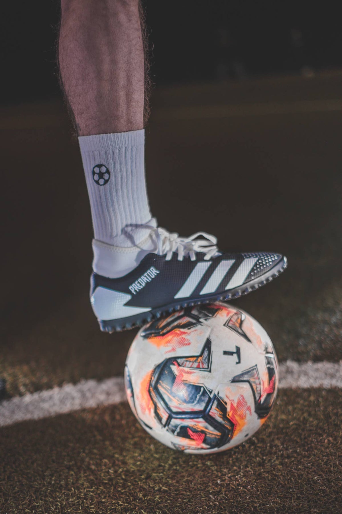 Embroidered Sports Socks - Football