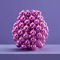 Vase Boules de Noël Lilas