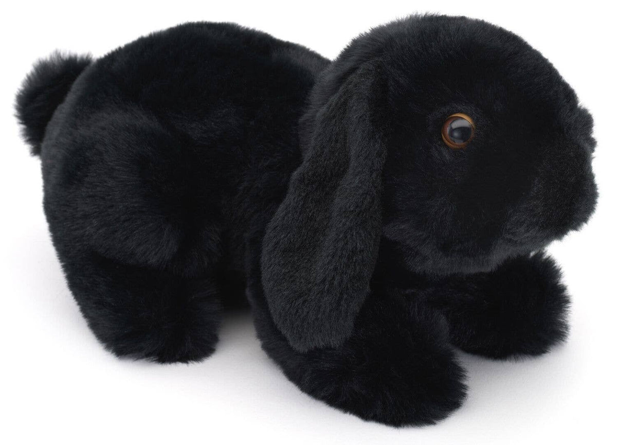Black Lop-Eared Bunny Plush Toy