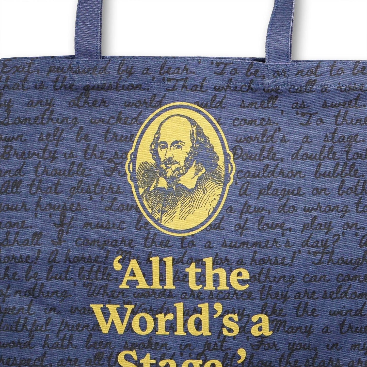 Shopper gemaakt van gerecycled katoen - Shakespeare (De wereld is een podium)