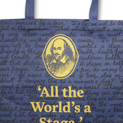 Shopper gemaakt van gerecycled katoen - Shakespeare (De wereld is een podium)
