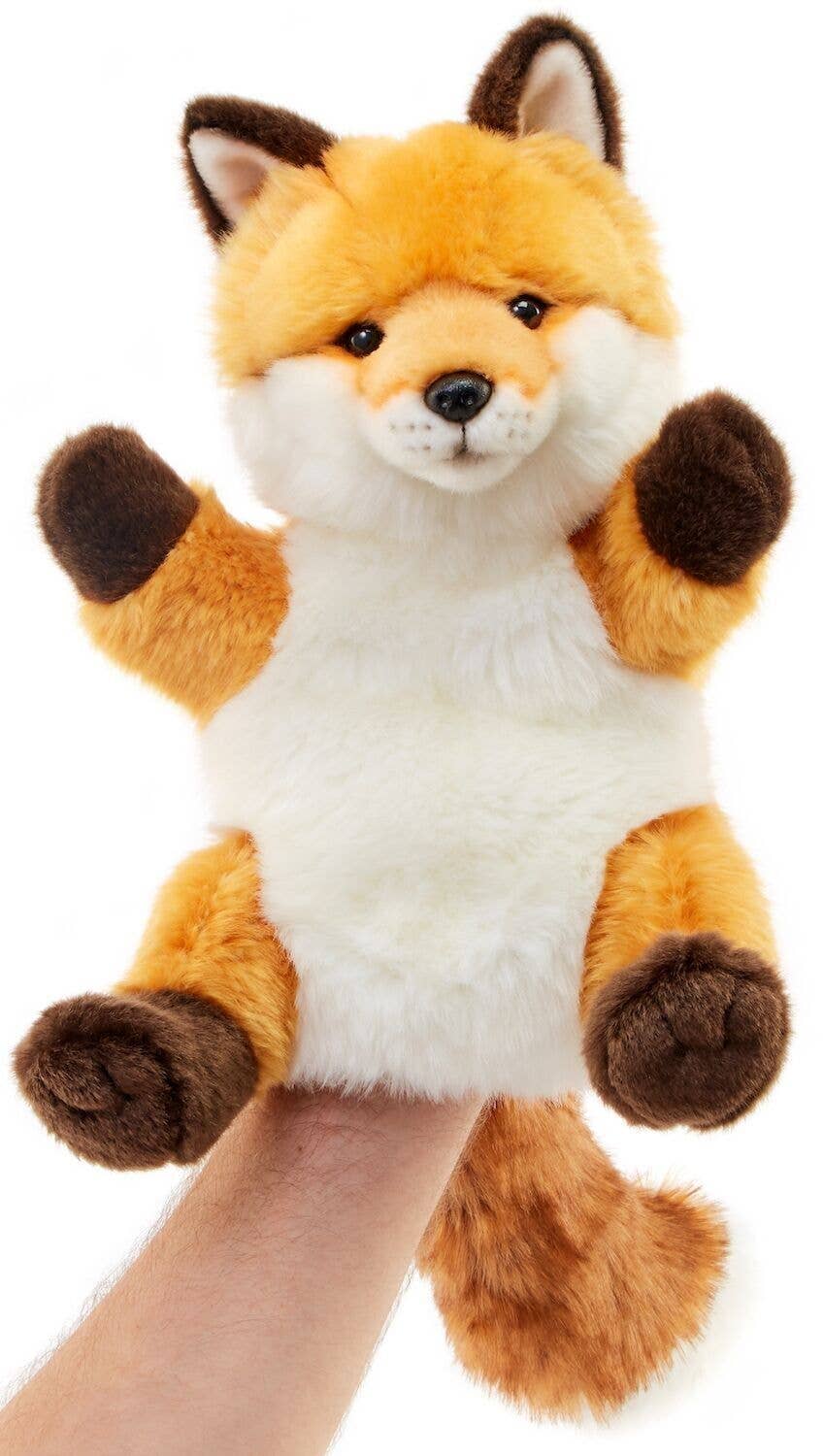 Classic red fox hand puppet
