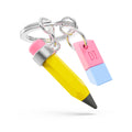 Sleutelhanger met potlood en gum
