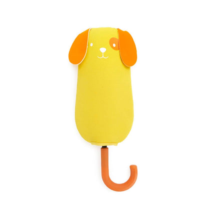 Children's umbrella, Puppymbrella, yellow, with cover, nylon