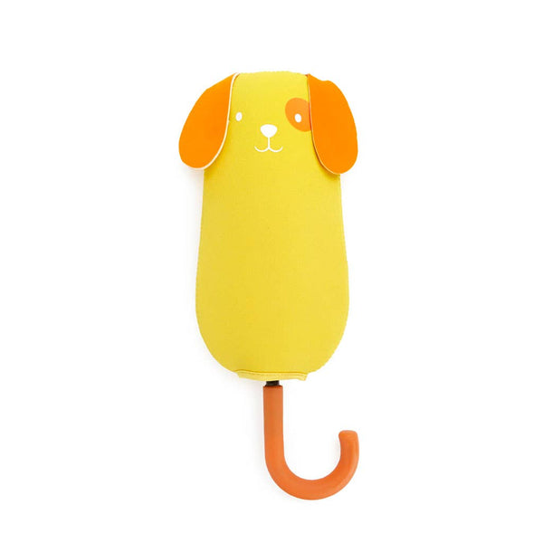 Children's umbrella, Puppymbrella, yellow, with cover, nylon