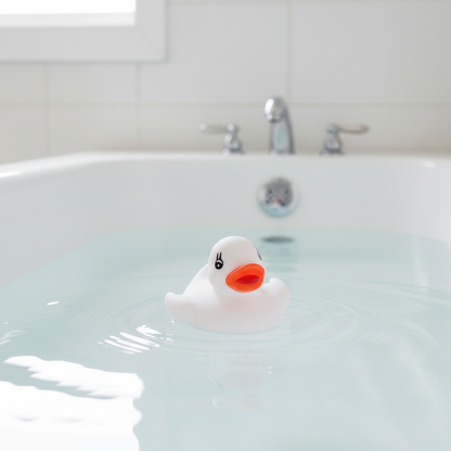 Little White Bath Duck