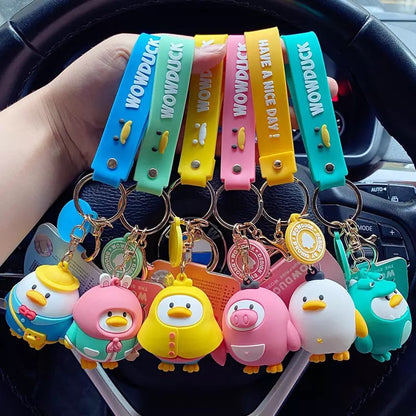 Porte Clés Canard Dinosaure