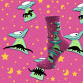 Space Invaders Dinosaur Unicorn Socks
