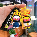 Duck Helmet Duck Keychain