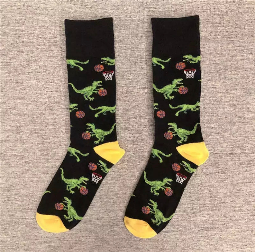 Velociraptors Basketball Socks