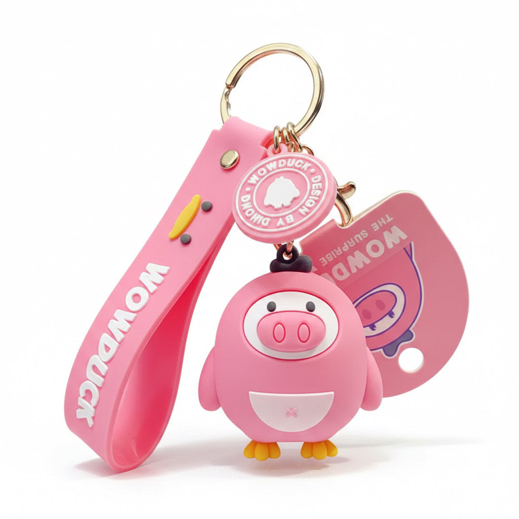 Duck Pig Key Ring