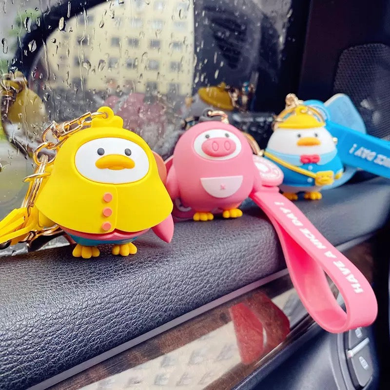 Porte Clés Canard Cochon