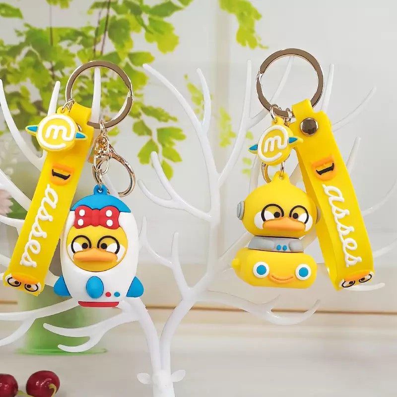 Duck Spaceship Keychain
