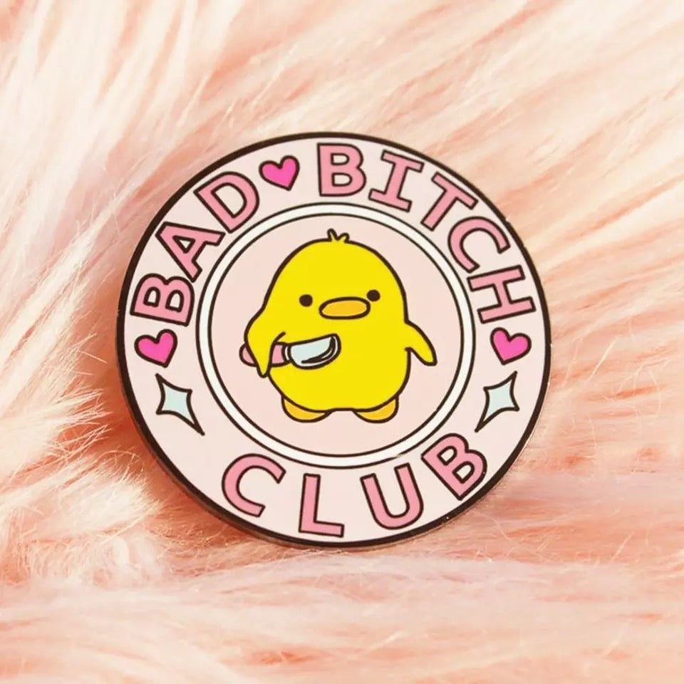 Yellow Duck Pin "Bad Bitch Club"