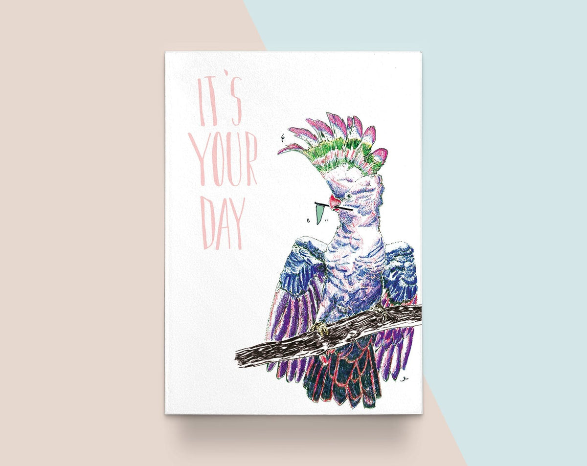 Cockatoo Birthday Card