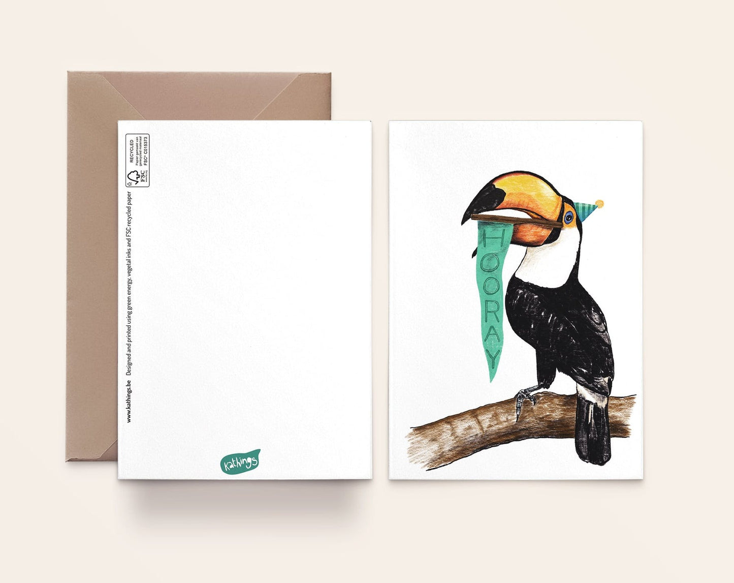 Carte d'Anniversaire Toucan