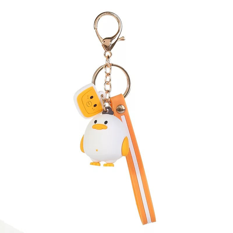 Porte-Clés Gros Canard Blanc