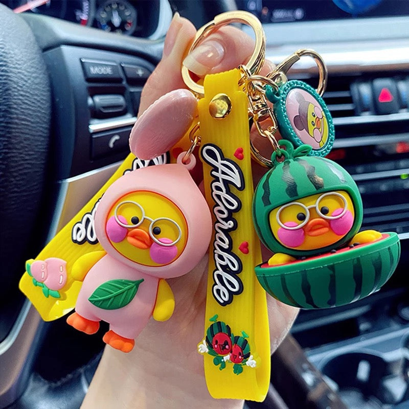 Fishing Duck Keychain