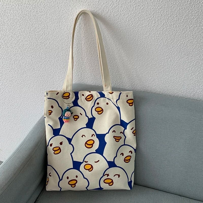 White Duck Tote Bag