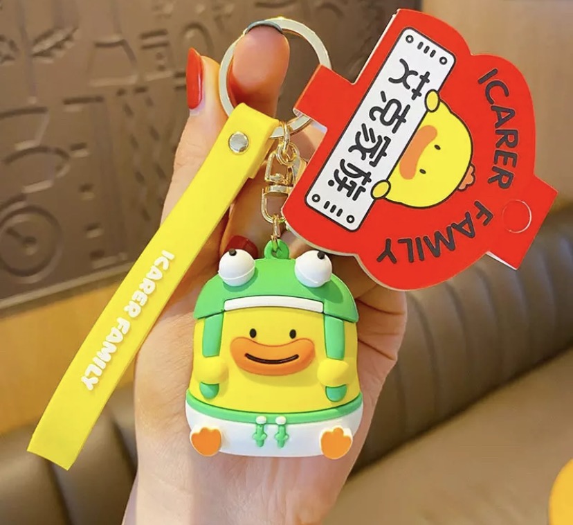 Porte Clés Canard avec Bonnet Grenouille