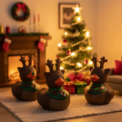 Mini Reindeer Christmas Duck