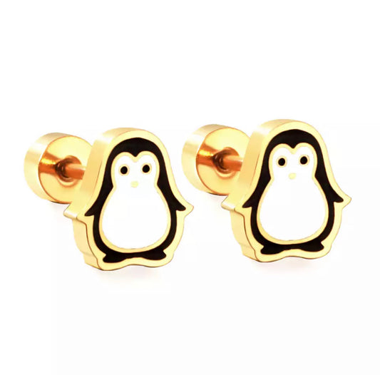 Boucles d’oreilles Pingouin