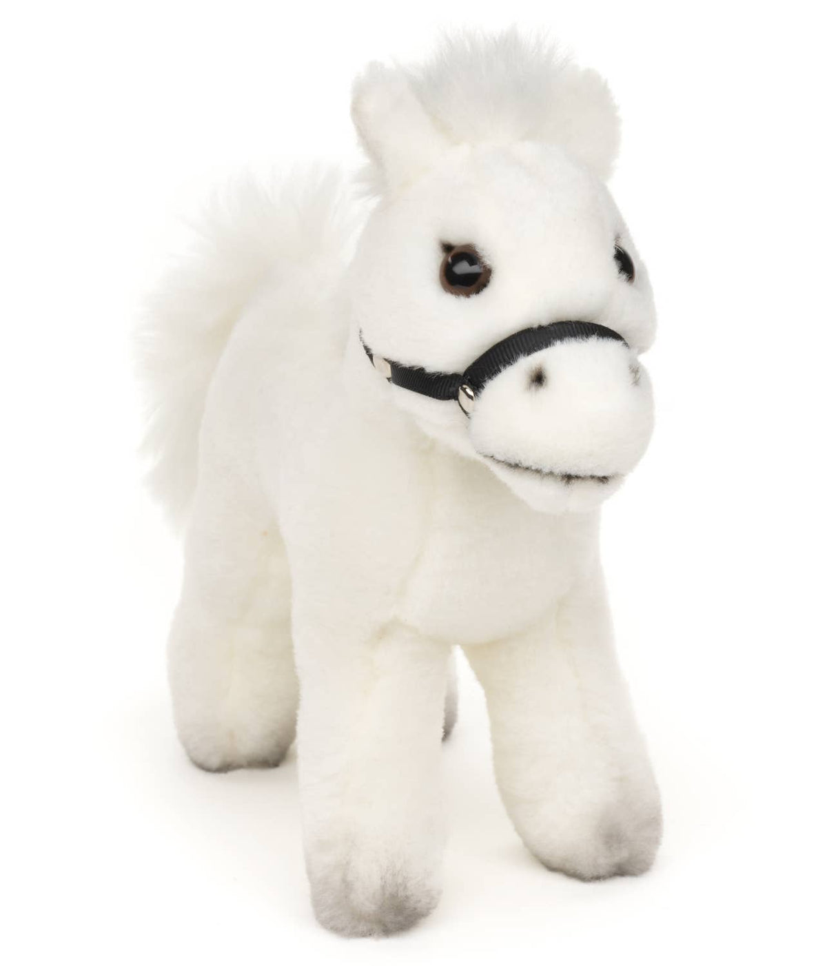 White standing horse plush without saddle