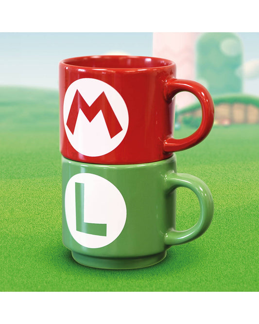 Ensemble de tasses empilables Super Mario - Luigi & Mario