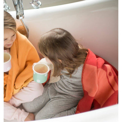 Zachte kip ruitjesstof