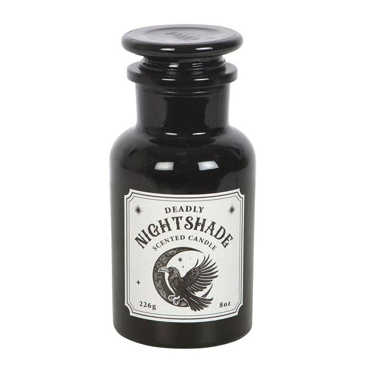 Mystic Raven Belladonna Gothic Apothecary Candle
