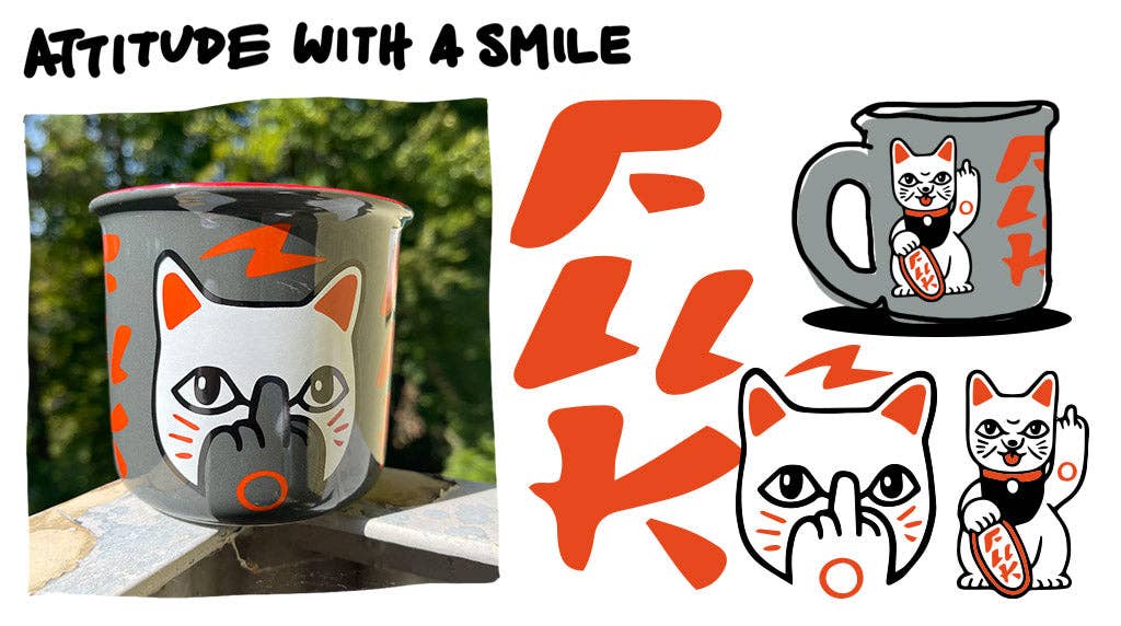 Mug Chat Chanceux « F**k You Neko »