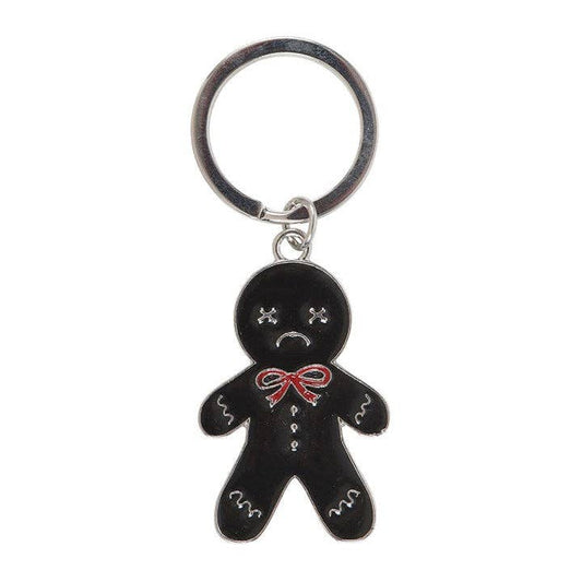 Spooky Gingerbread Gothic Christmas Keychain