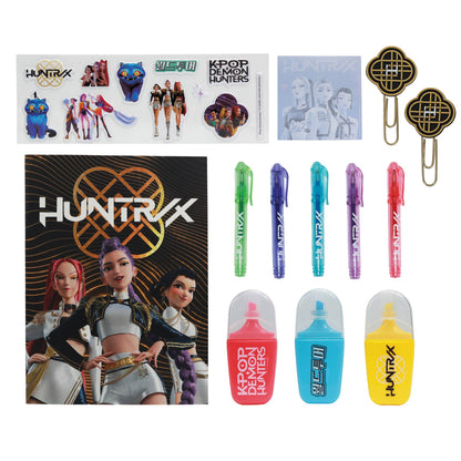 KPop Demon Hunters - 14-piece stationery set - gold