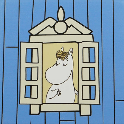 Set of 4 ceramic coasters in a box - Moomin (House)