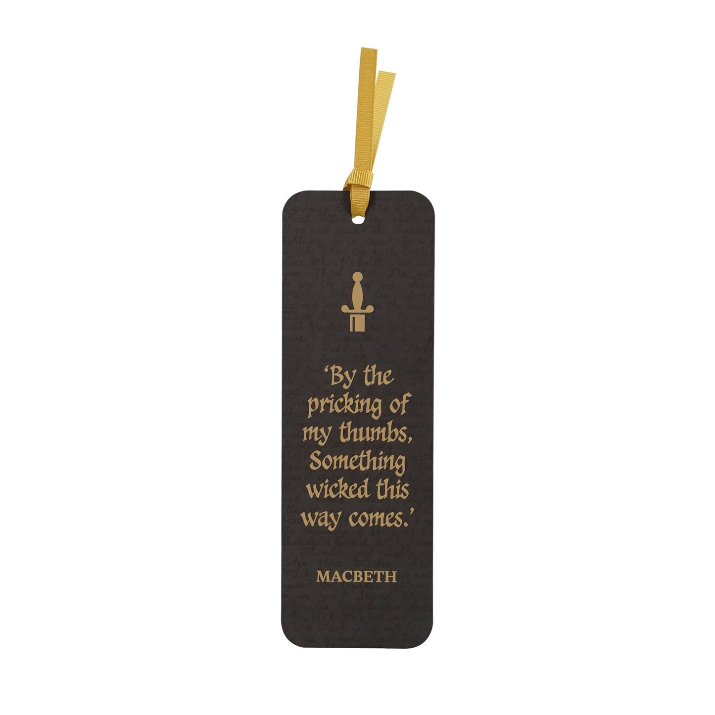 Shakespeare Macbeth paper bookmark