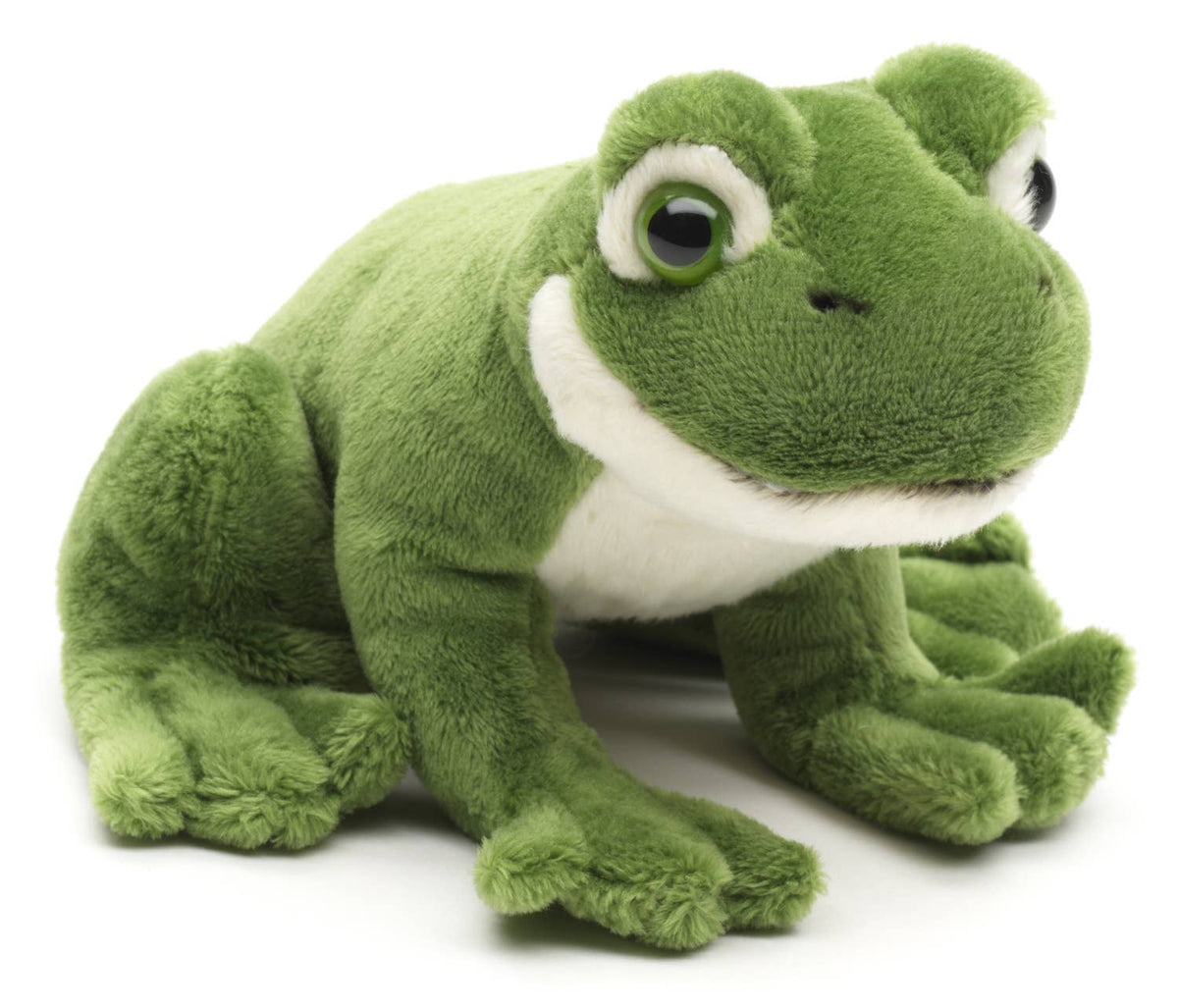 Green frog plush with sound