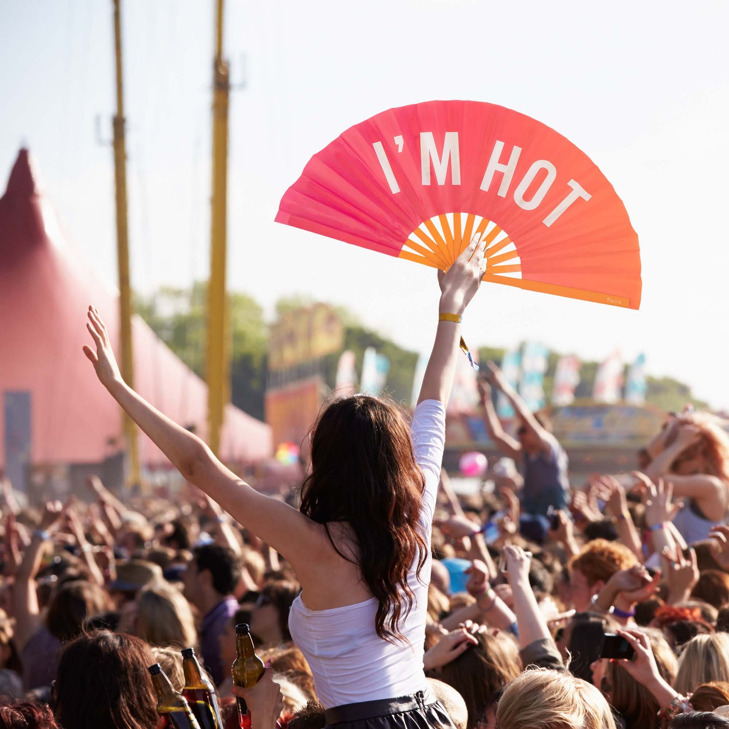 Éventail Xxl « I'm hot » – Fisura – vue 4