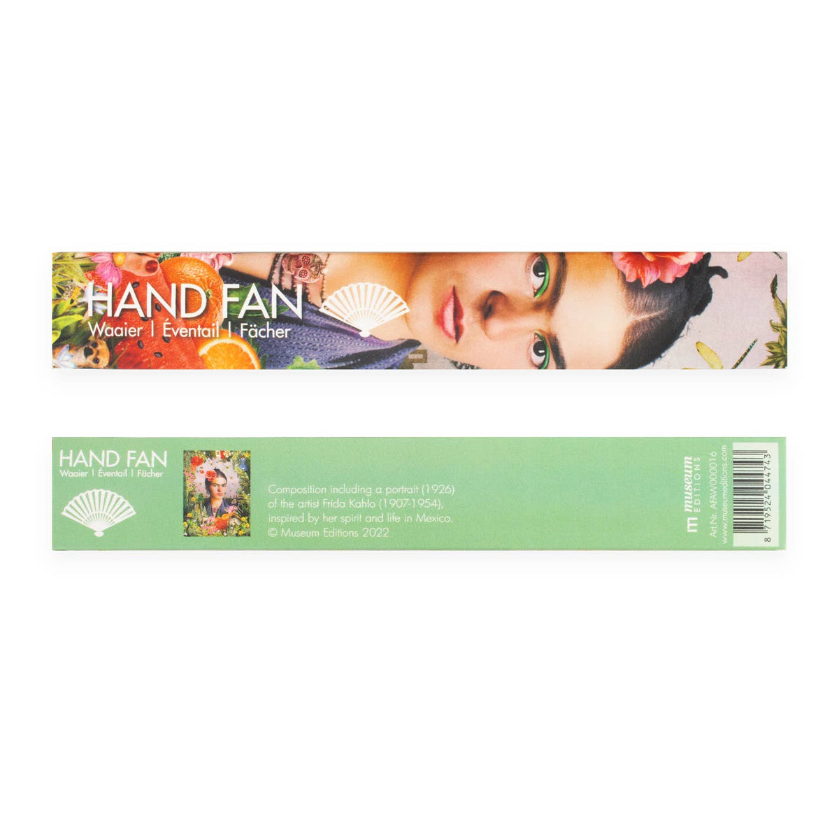 Frida Kahlo decorated bamboo fan