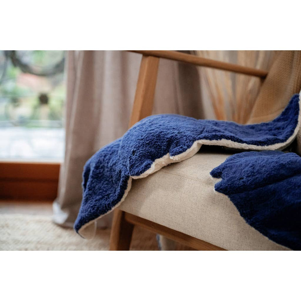 Grote pluche manta rog | Blauw