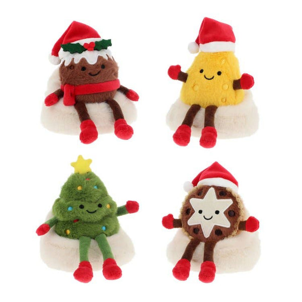 Peluche festive Cosy Season Keeleco 18 cm – 4 modèles