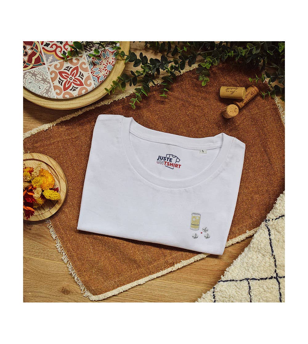 Embroidered Pastis Pétanque T-Shirt