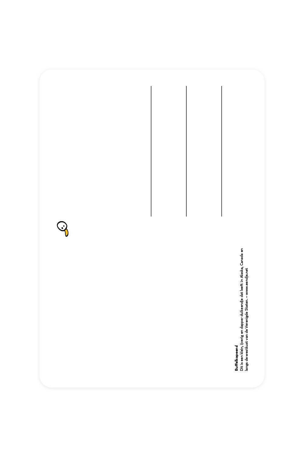 Buffalo Duck Postcard