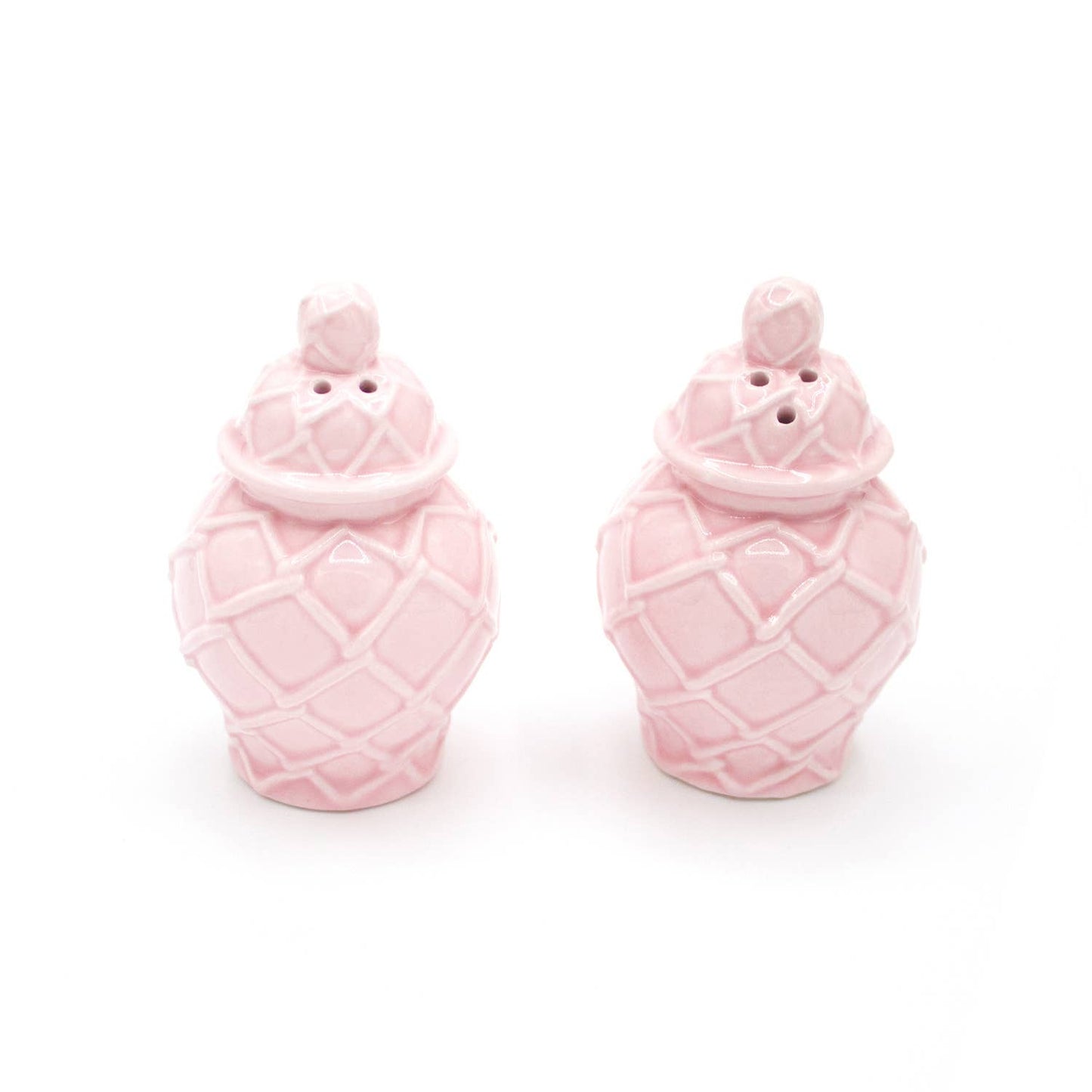 Sel et poivre Pot texturé rose